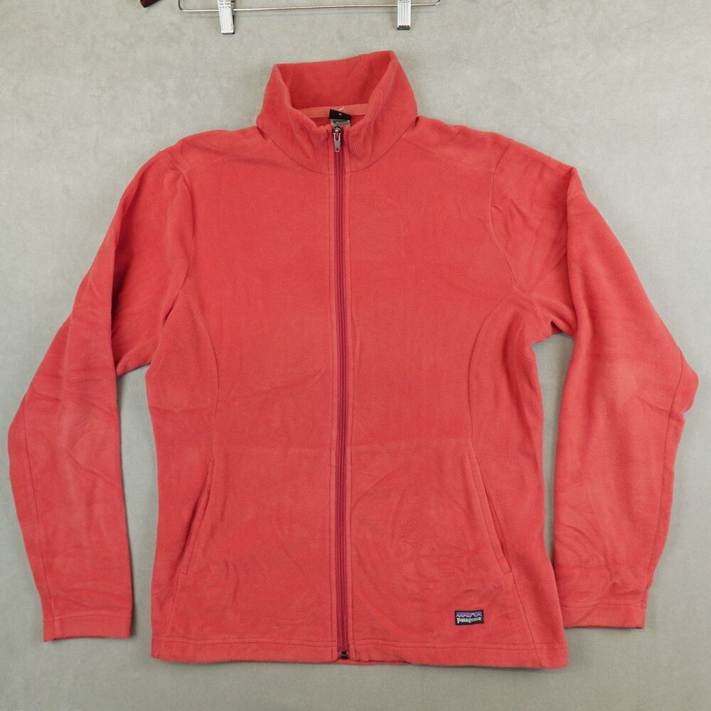 Patagonia Jacket Womens XL Micro D Full Zip Fleece Red 26205